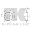Jeu de 2 disques de frein arrière NK 205234 - Visuel 3