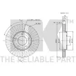 Jeu de 2 disques de frein avant NK 209302 - Visuel 3