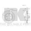 Jeu de 2 disques de frein avant NK 209314 - Visuel 3