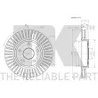 Jeu de 2 disques de frein avant NK 209317 - Visuel 3