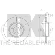 Jeu de 2 disques de frein avant NK 209320 - Visuel 3