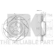 Jeu de 2 disques de frein arrière NK 209321 - Visuel 3