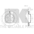 Jeu de 2 disques de frein avant NK 209325 - Visuel 3