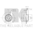 Jeu de 2 disques de frein arrière NK 209928 - Visuel 3