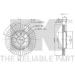 Jeu de 2 disques de frein avant NK 209937 - Visuel 3