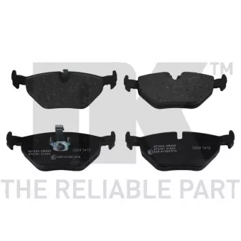 Jeu de 4 plaquettes de frein arrière NK