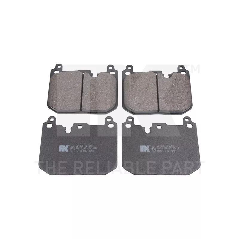 Jeu de 4 plaquettes de frein avant NK 221575