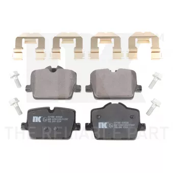 Jeu de 4 plaquettes de frein arrière NK 221590