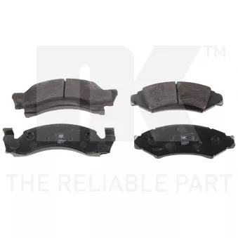 Jeu de 4 plaquettes de frein avant NK