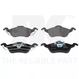 Jeu de 4 plaquettes de frein avant NK