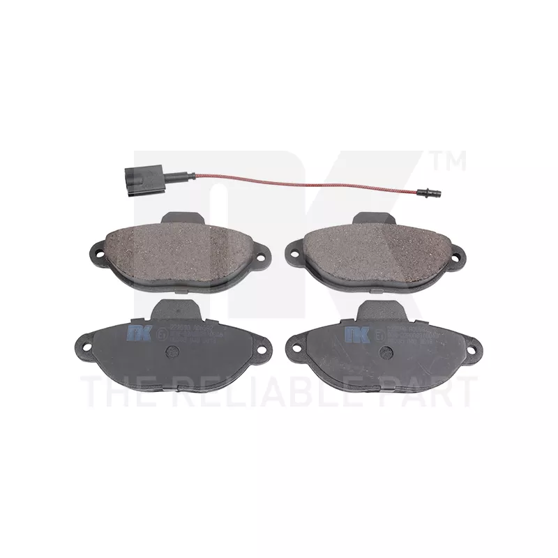 Jeu de 4 plaquettes de frein avant NK 222590
