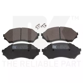 Jeu de 4 plaquettes de frein avant NK