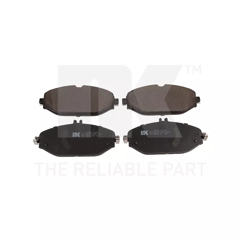 Jeu de 4 plaquettes de frein avant NK 223380