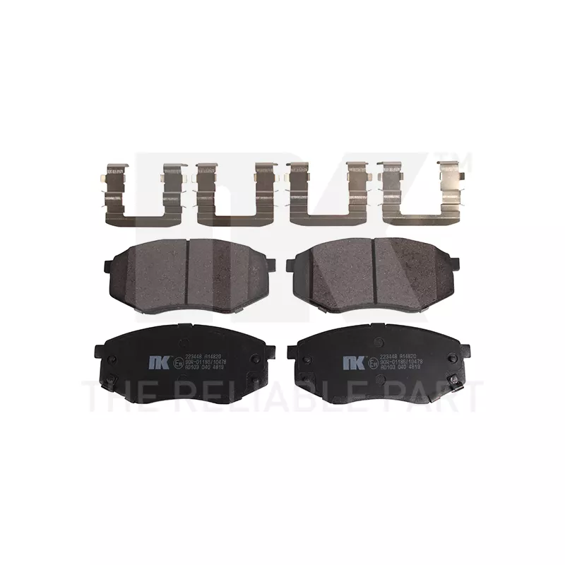 Jeu de 4 plaquettes de frein avant NK 223448