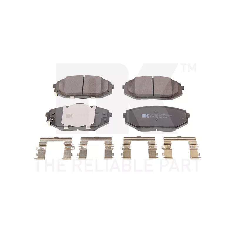 Jeu de 4 plaquettes de frein avant NK 223474