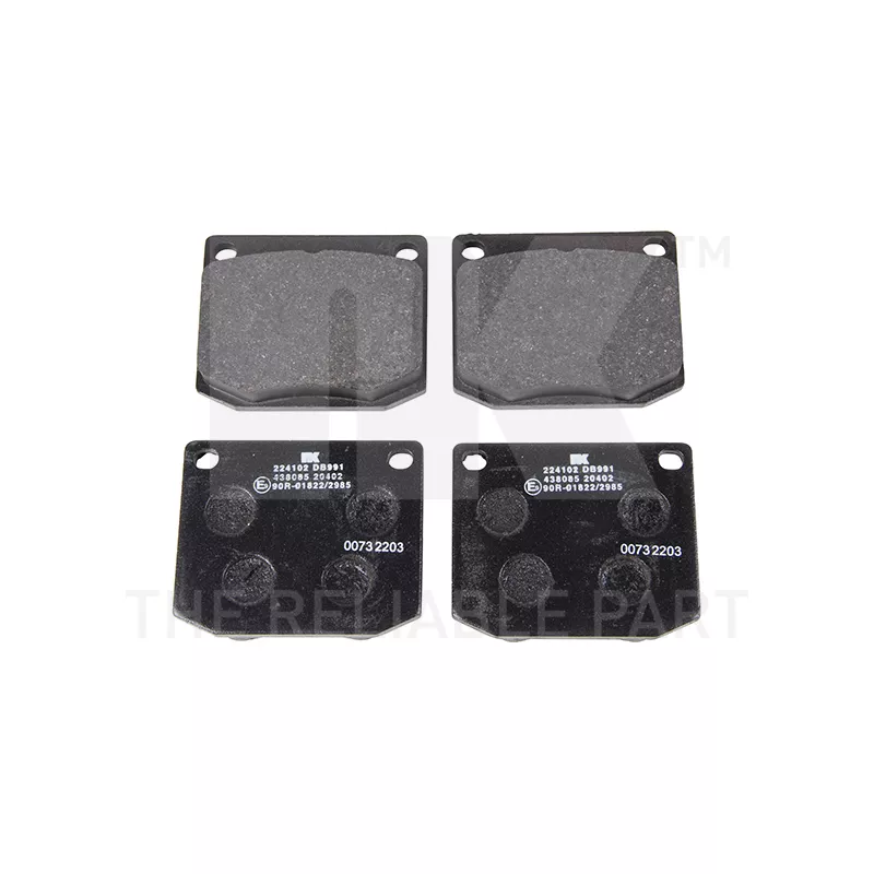 Jeu de 4 plaquettes de frein avant NK 224102