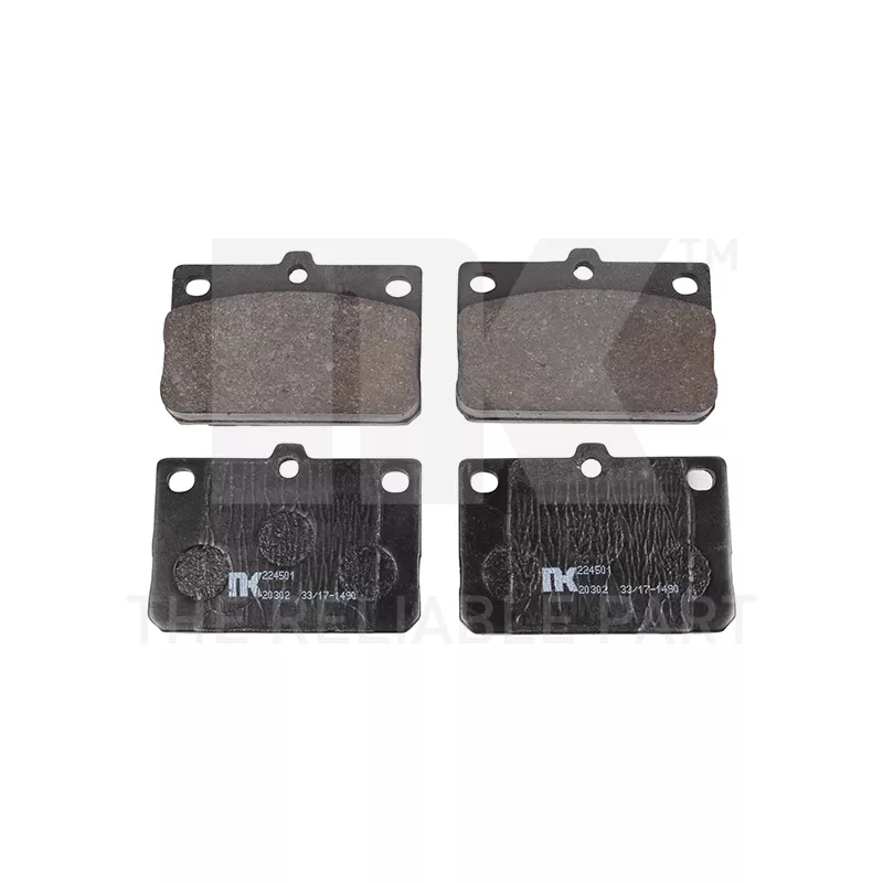Jeu de 4 plaquettes de frein avant NK 224501