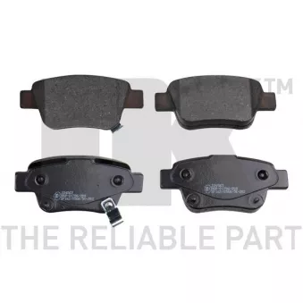 Jeu de 4 plaquettes de frein arrière NK