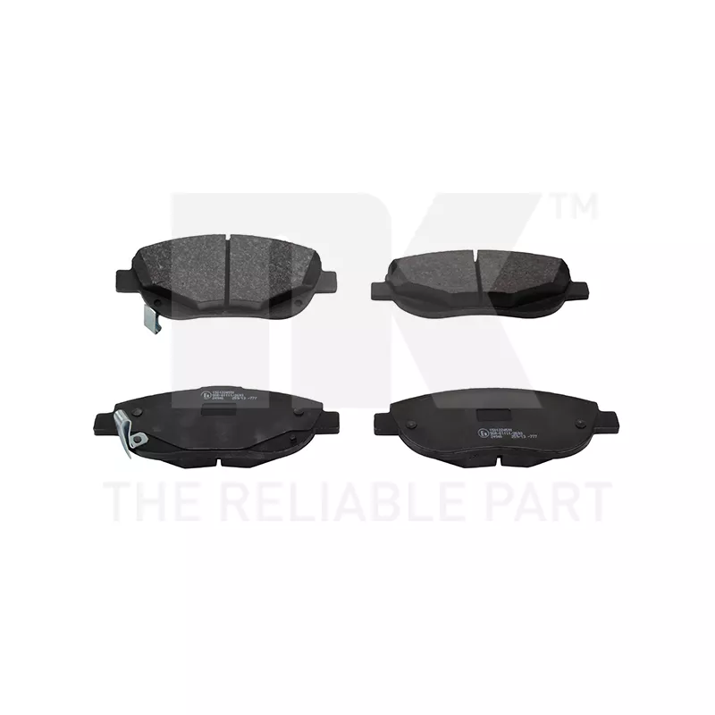 Jeu de 4 plaquettes de frein avant NK 224591