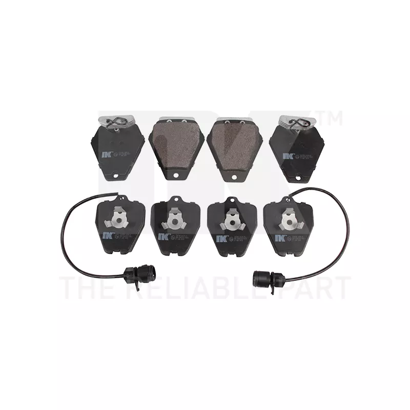 Jeu de 4 plaquettes de frein avant NK 224790