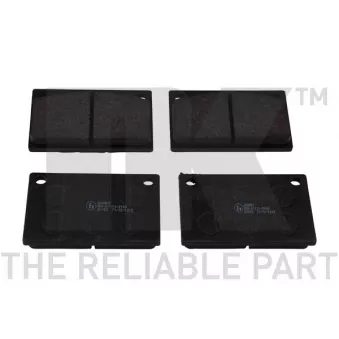 Jeu de 4 plaquettes de frein avant NK 224802
