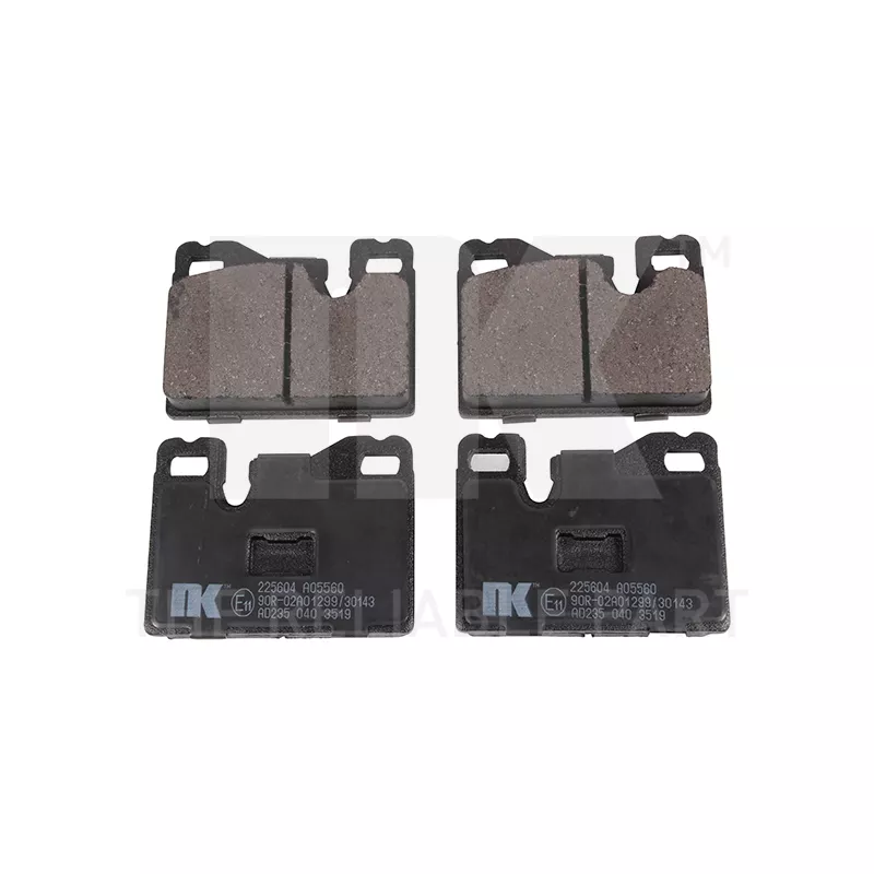 Jeu de 4 plaquettes de frein arrière NK 225604