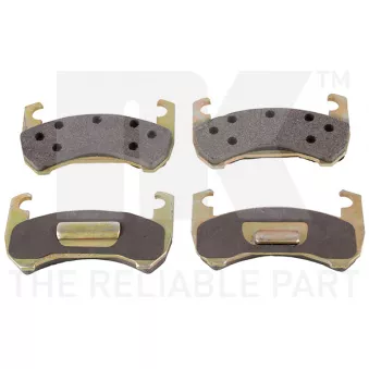 Jeu de 4 plaquettes de frein avant NK