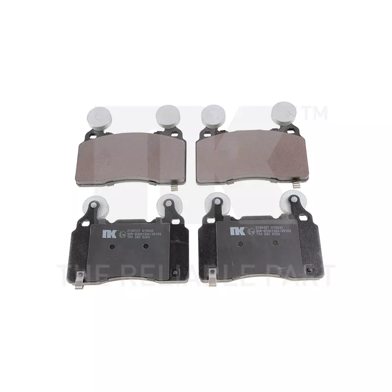 Jeu de 4 plaquettes de frein avant NK 2299107
