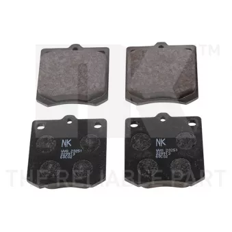 Jeu de 4 plaquettes de frein avant NK 229913