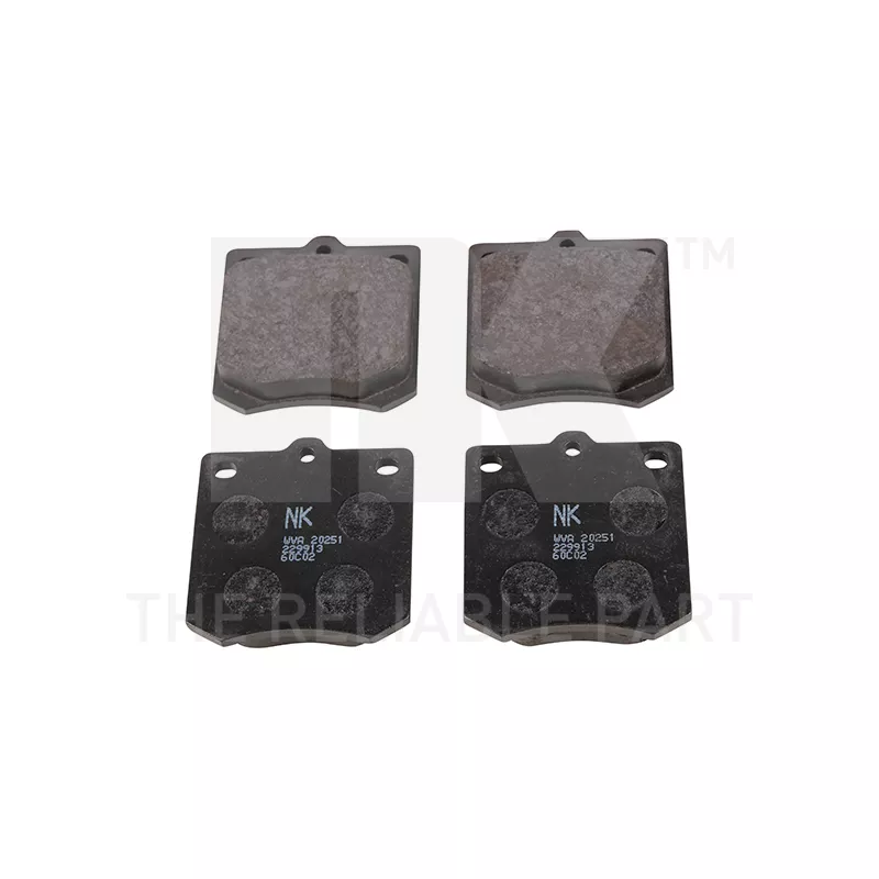 Jeu de 4 plaquettes de frein avant NK 229913