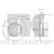 Jeu de 2 disques de frein arrière NK 311021 - Visuel 3