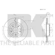 Jeu de 2 disques de frein arrière NK 311033 - Visuel 3