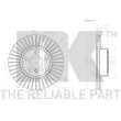 Jeu de 2 disques de frein avant NK 3115104 - Visuel 3