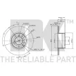 Jeu de 2 disques de frein avant NK 311518 - Visuel 3