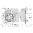 Jeu de 2 disques de frein avant NK 311534 - Visuel 3