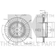 Jeu de 2 disques de frein arrière NK 311561 - Visuel 3