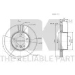 Jeu de 2 disques de frein avant NK 311566 - Visuel 3