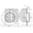 Jeu de 2 disques de frein arrière NK 311569 - Visuel 3