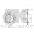 Jeu de 2 disques de frein avant NK 312269 - Visuel 3