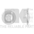 Jeu de 2 disques de frein avant NK 312294 - Visuel 3