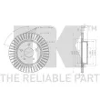 Jeu de 2 disques de frein arrière NK 312297 - Visuel 3