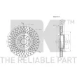 Jeu de 2 disques de frein avant NK 312366 - Visuel 3