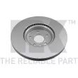 Jeu de 2 disques de frein avant NK 3125105 - Visuel 2