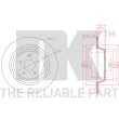 Jeu de 2 disques de frein arrière NK 3125109 - Visuel 3