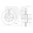 Jeu de 2 disques de frein avant NK 3125111 - Visuel 3