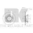 Jeu de 2 disques de frein arrière NK 312579 - Visuel 3