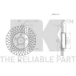 Jeu de 2 disques de frein avant NK 312582 - Visuel 3