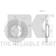Jeu de 2 disques de frein avant NK 312585 - Visuel 3