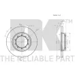 Jeu de 2 disques de frein arrière NK 312586 - Visuel 3