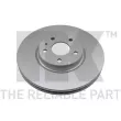Jeu de 2 disques de frein avant NK 312599 - Visuel 1